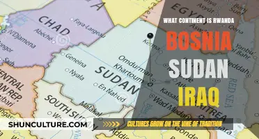Exploring Rwanda, Bosnia, Sudan, Iraq: Continents and Geopolitical Insights