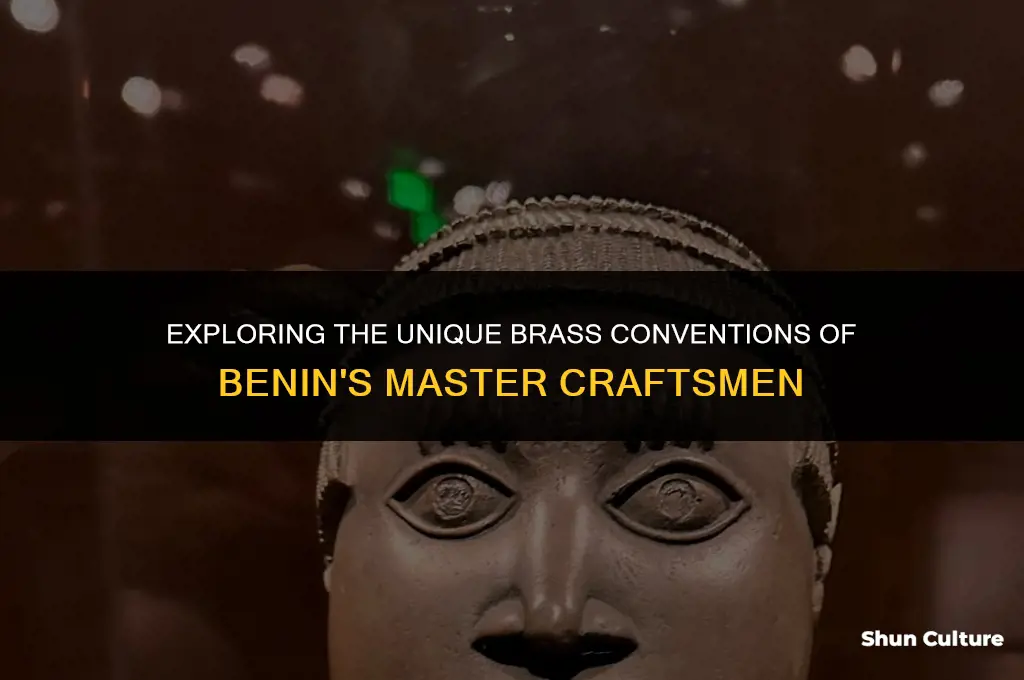 what convention did benin artists use in their brass