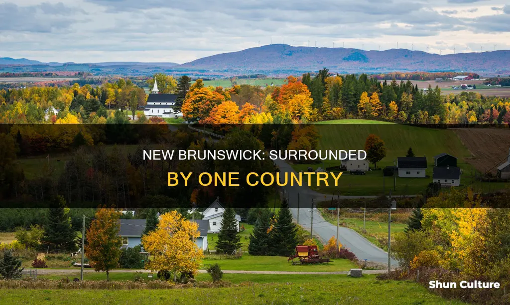 what countires surround new brunswick