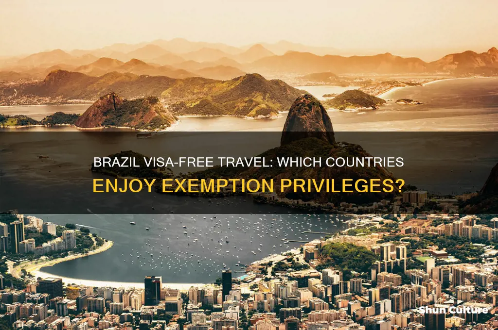 what countries are exempt from brazil visas
