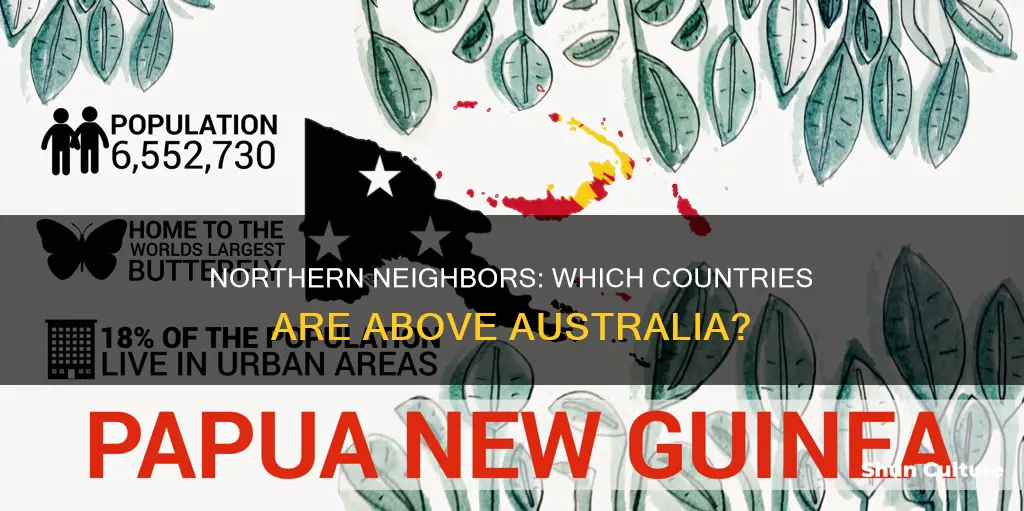 what countries are north of australia