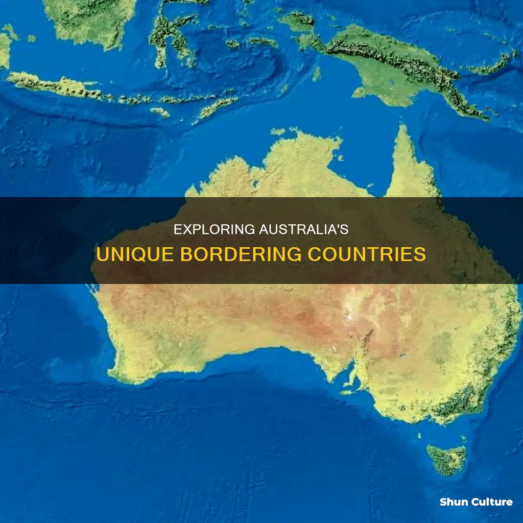 what countries border australia