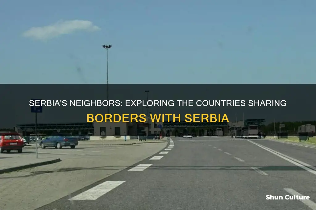 what countries border serbia