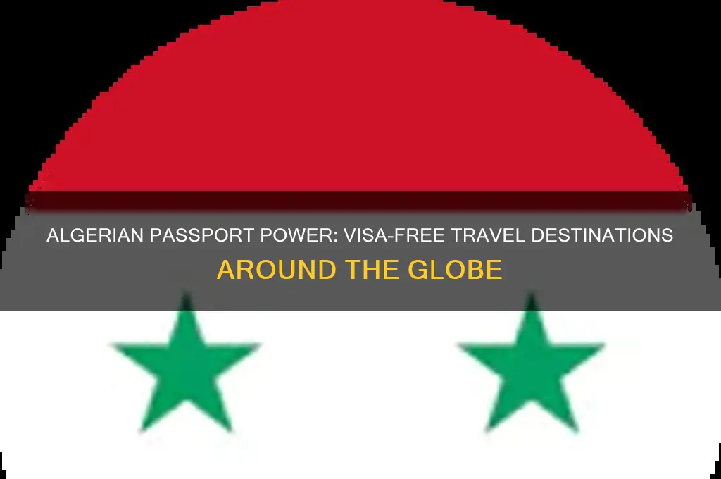what countries can algerian citizens go to without a visa
