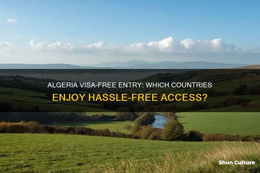what countries can enter algeria without visa