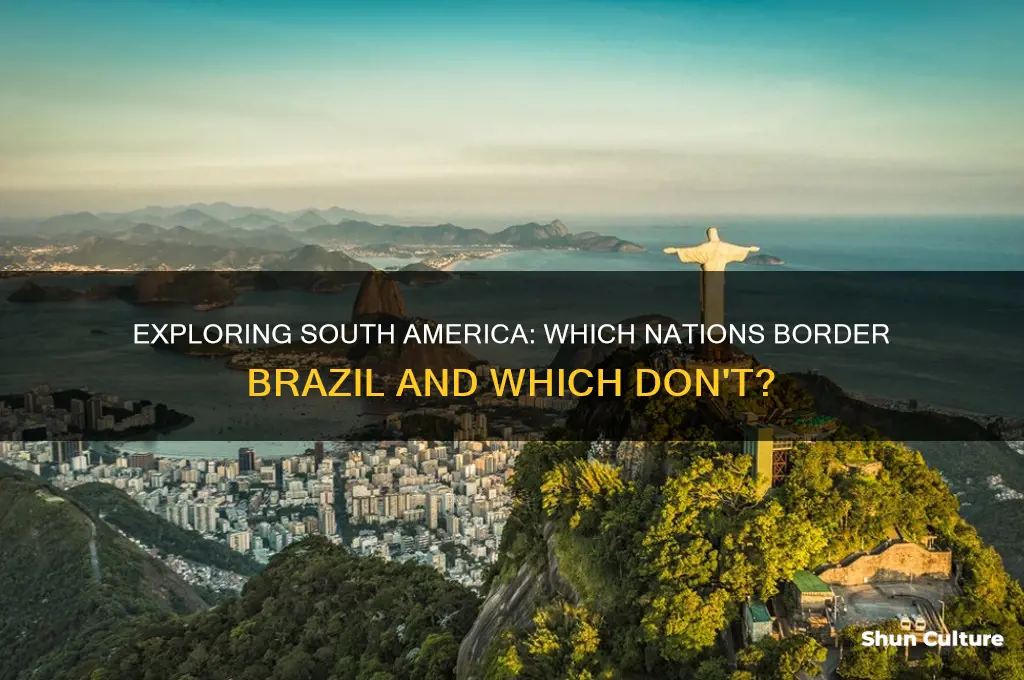 what countries do not touch brazil