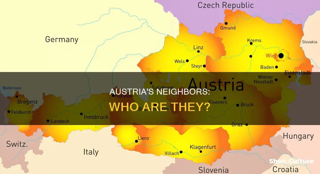 what countries surround austria