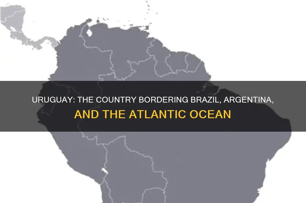 what country borders only brazil argentina and the atlantic ocean