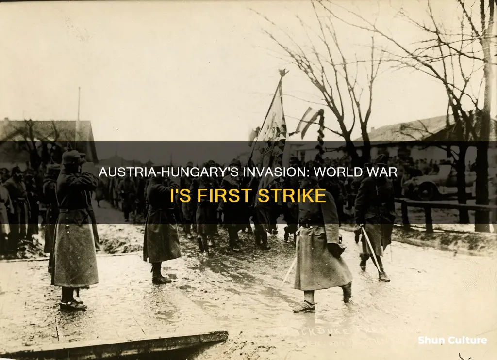 what country did austria hungary invade in world war 1