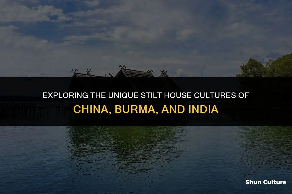 what country has huts on stilts china burma india