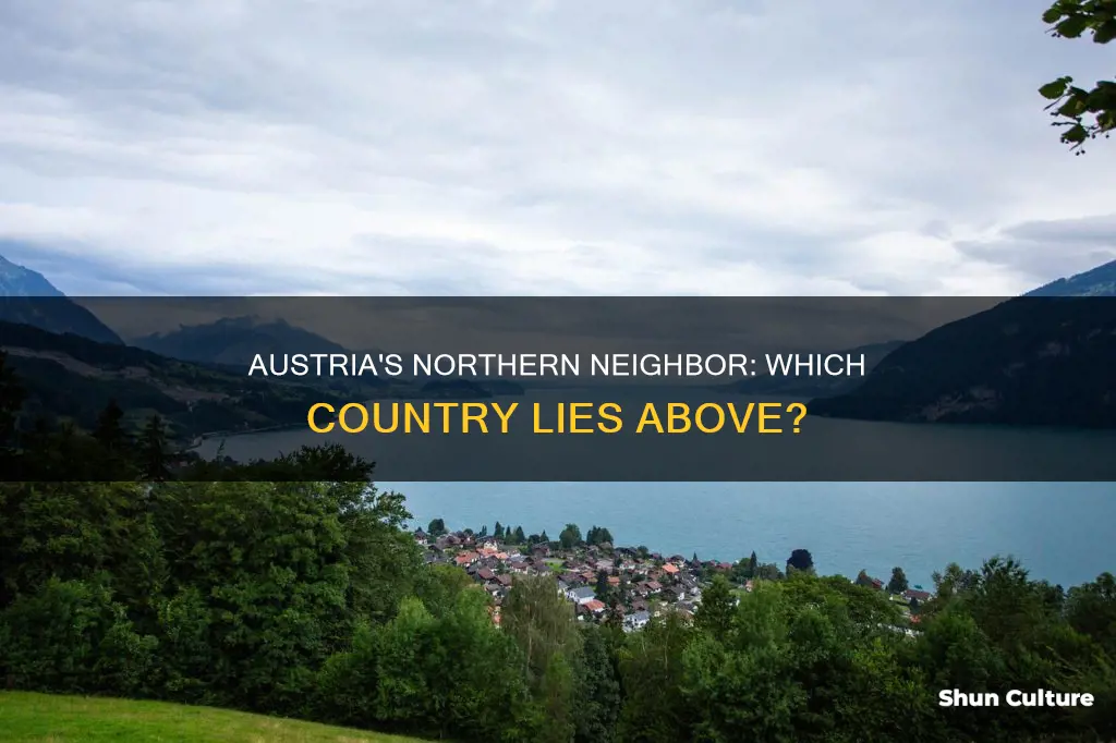 what country is above austria