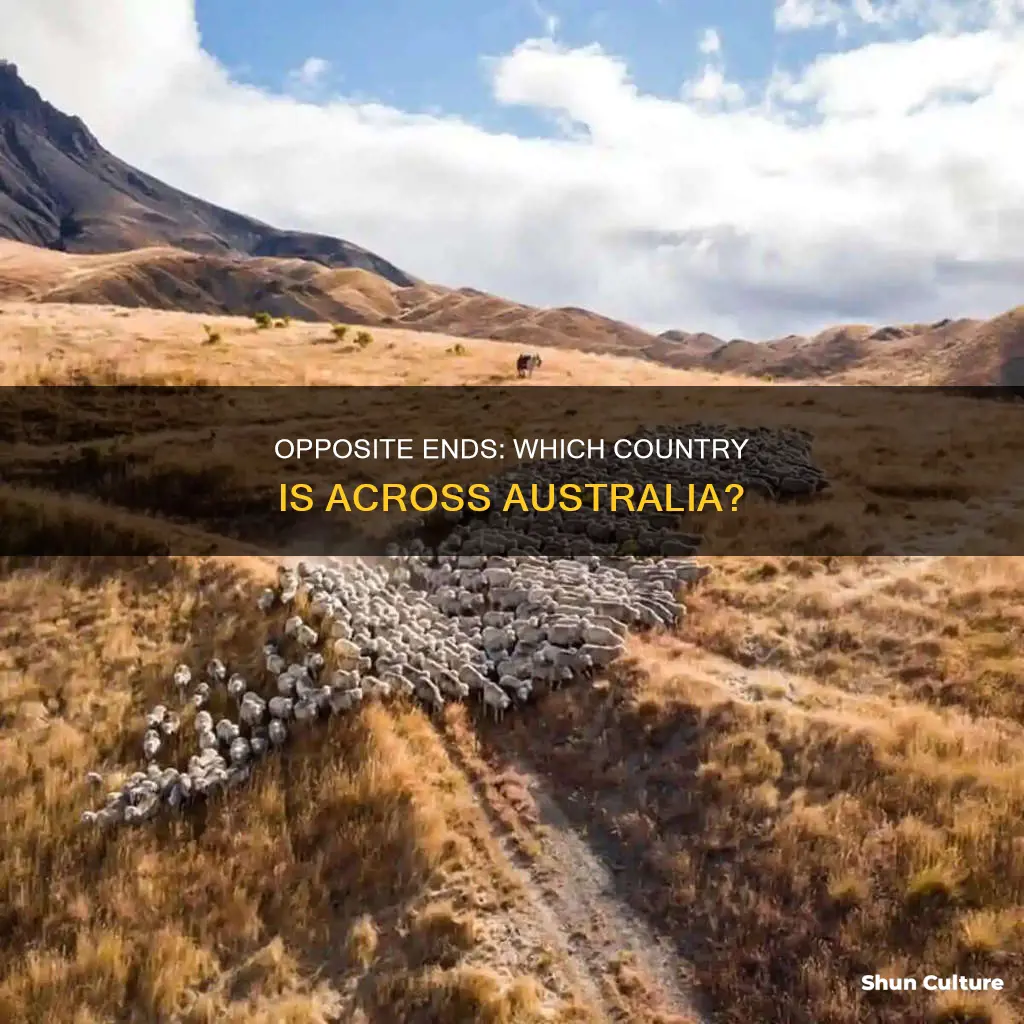 what country is across the world from australia