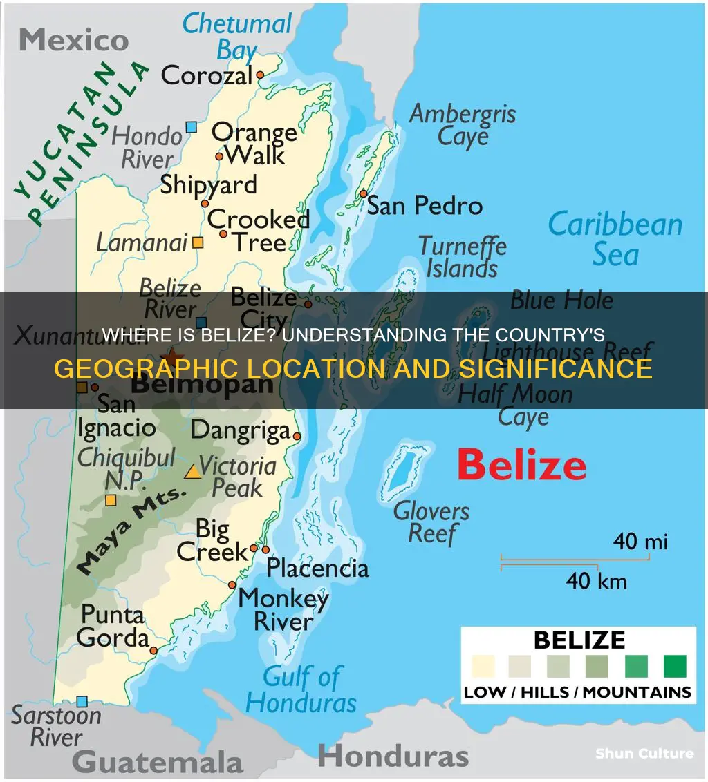 what country is belize on a map