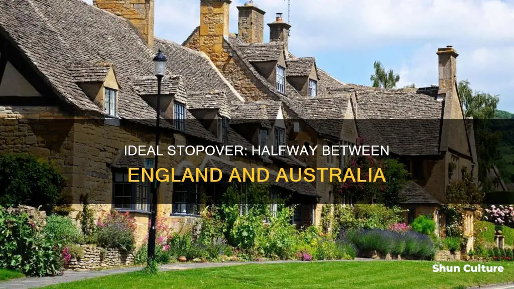 what country is halfway between england and australia