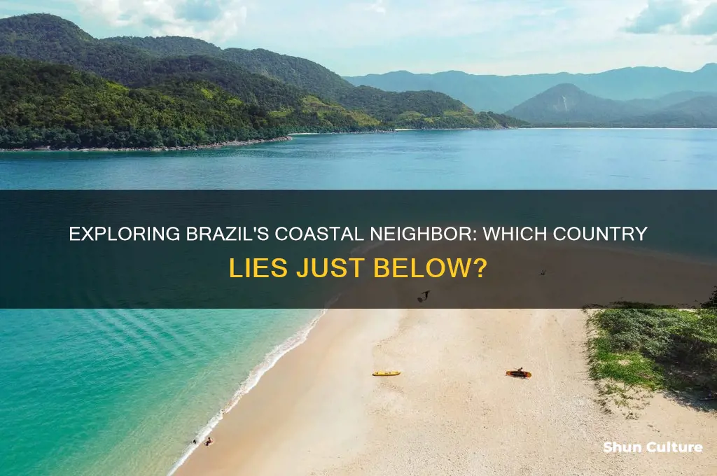 what country is just under brazil on the coast
