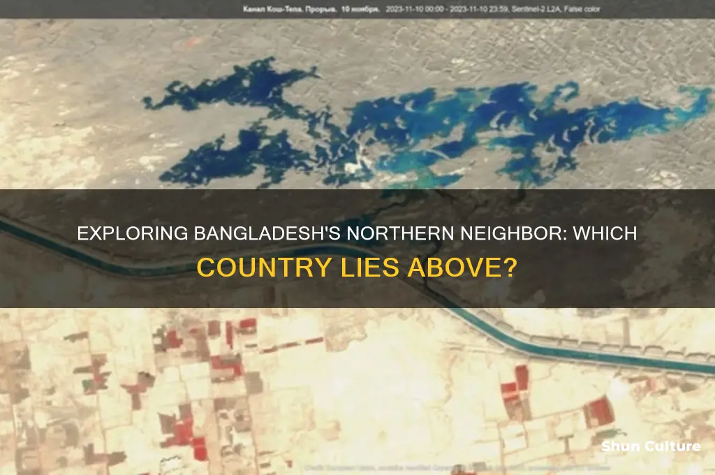 what country is north of bangladesh