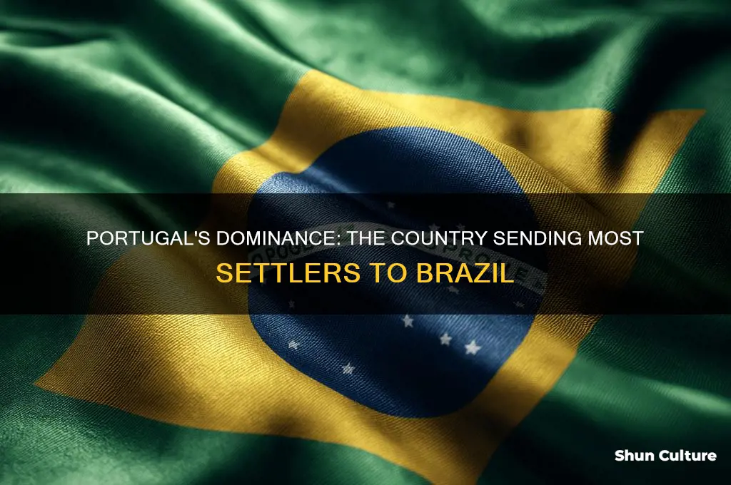 what country sent the most settlers to brazil