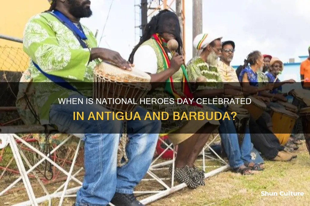what date is national heroes day in antigua