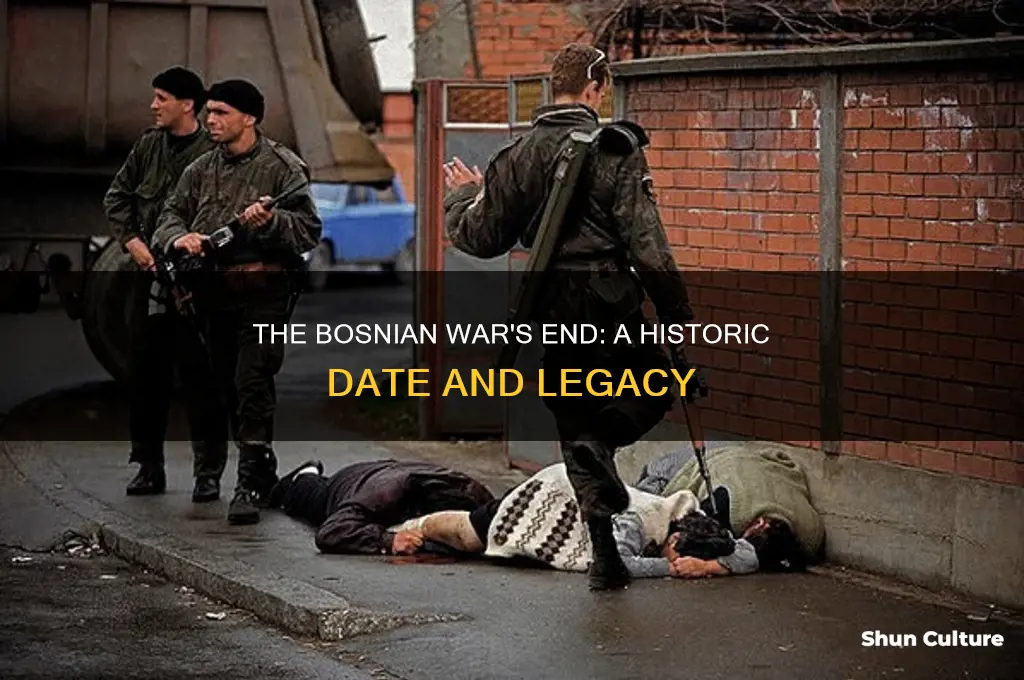 what date was bosnian war ended