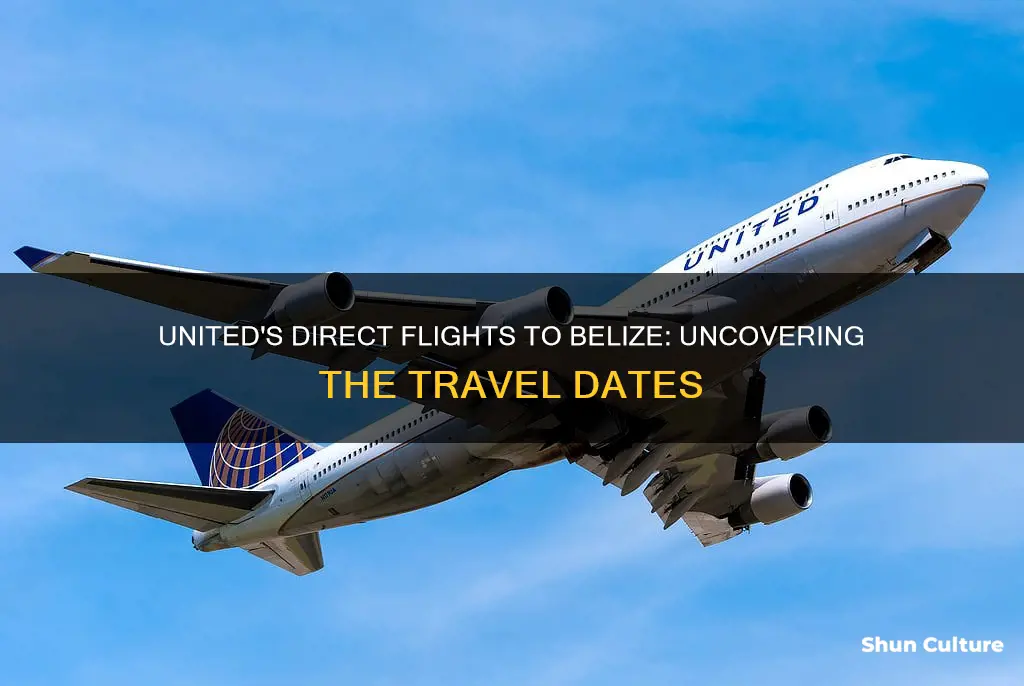 what dates does united fly direct to belize