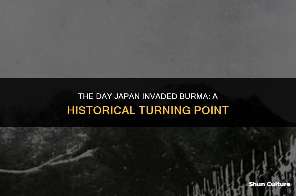 what day did the japanese invade burma