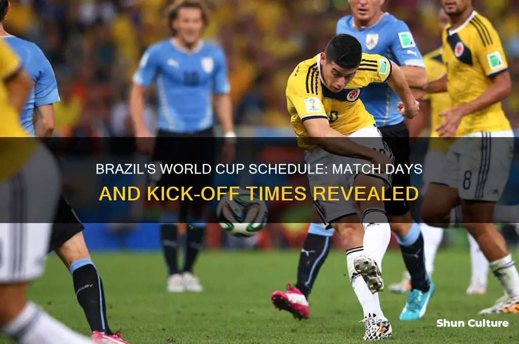 what day does brazil play in the world cup