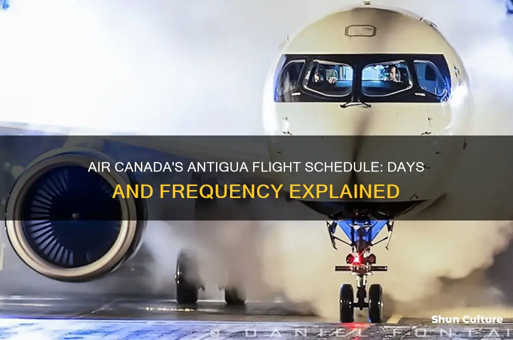 what days does air canada fly to antigua