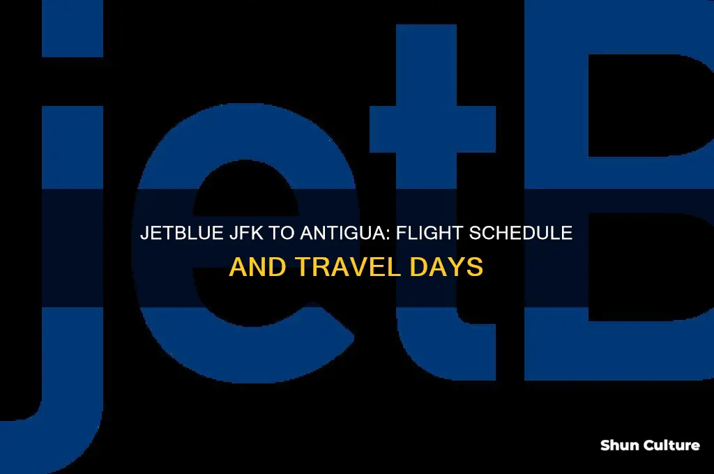 what days does jetblue fly from jfk to antigua