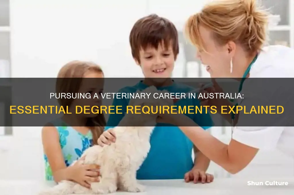 what degree do you need to be a vet australia