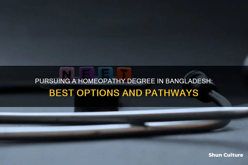 what degree should get for homeopathy in bangladesh