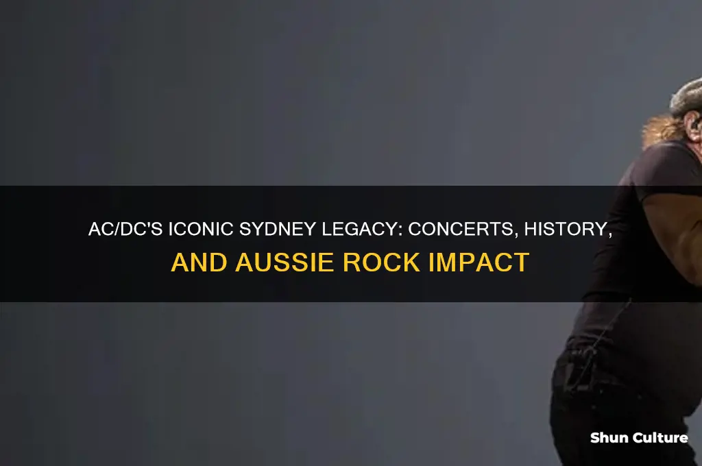 what did acdc do in sydney australia