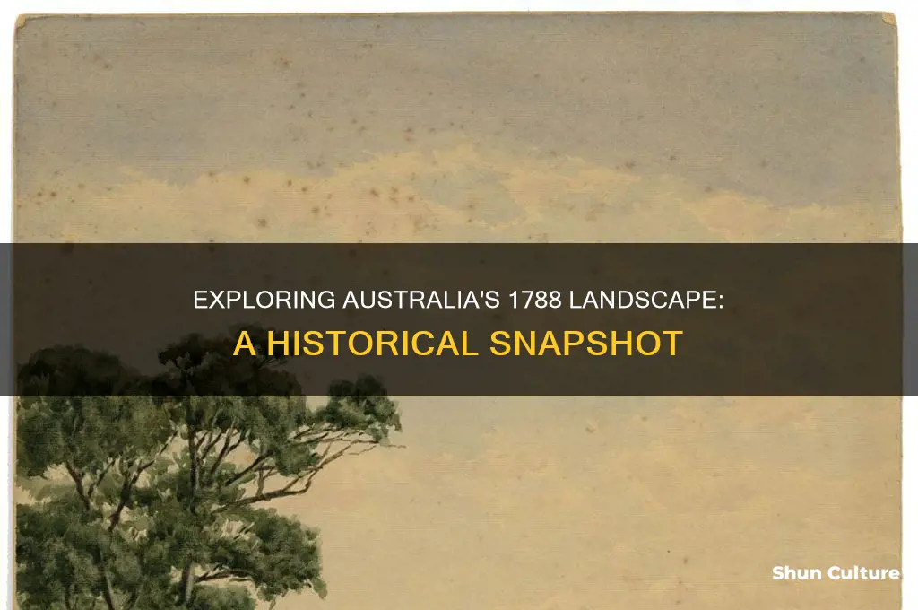 what did australia look like in 1788