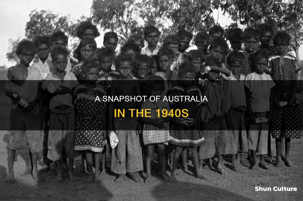 what did australia look like in 1940s