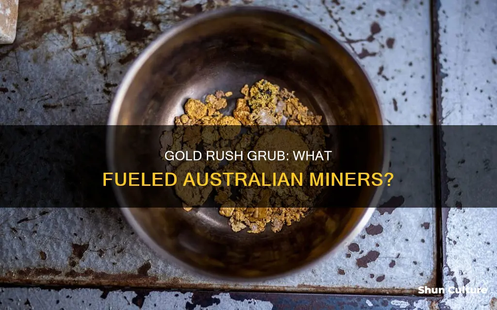 what did australian gold miners eat
