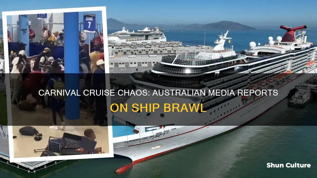 what did australian newspapers report about carnival ship brawl