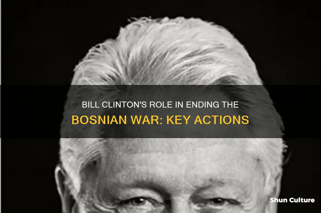 what did bill clinton do to help bosnia