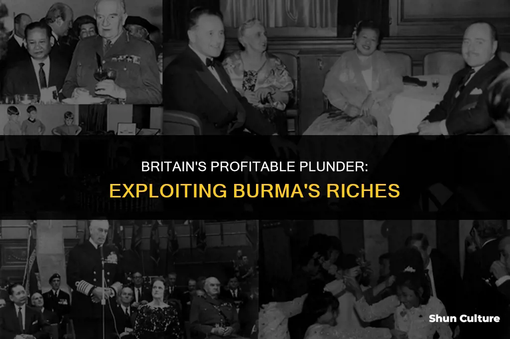 what did britain gain from burma