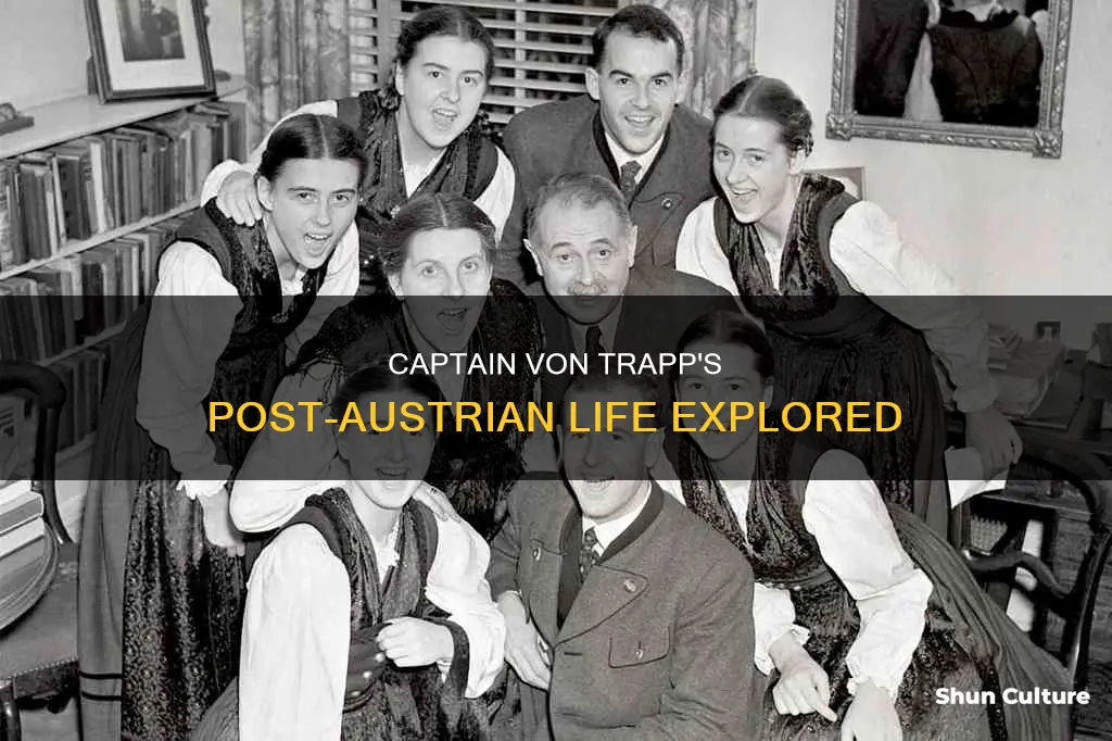 what did captain von trapp do after he left austria