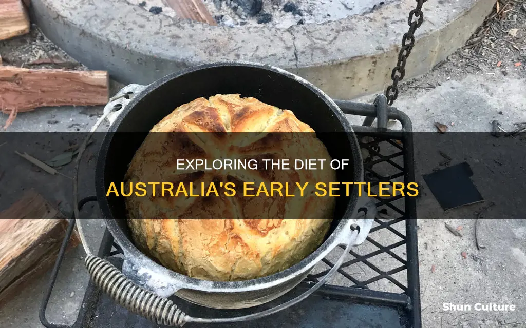 what did early australian settlers eat