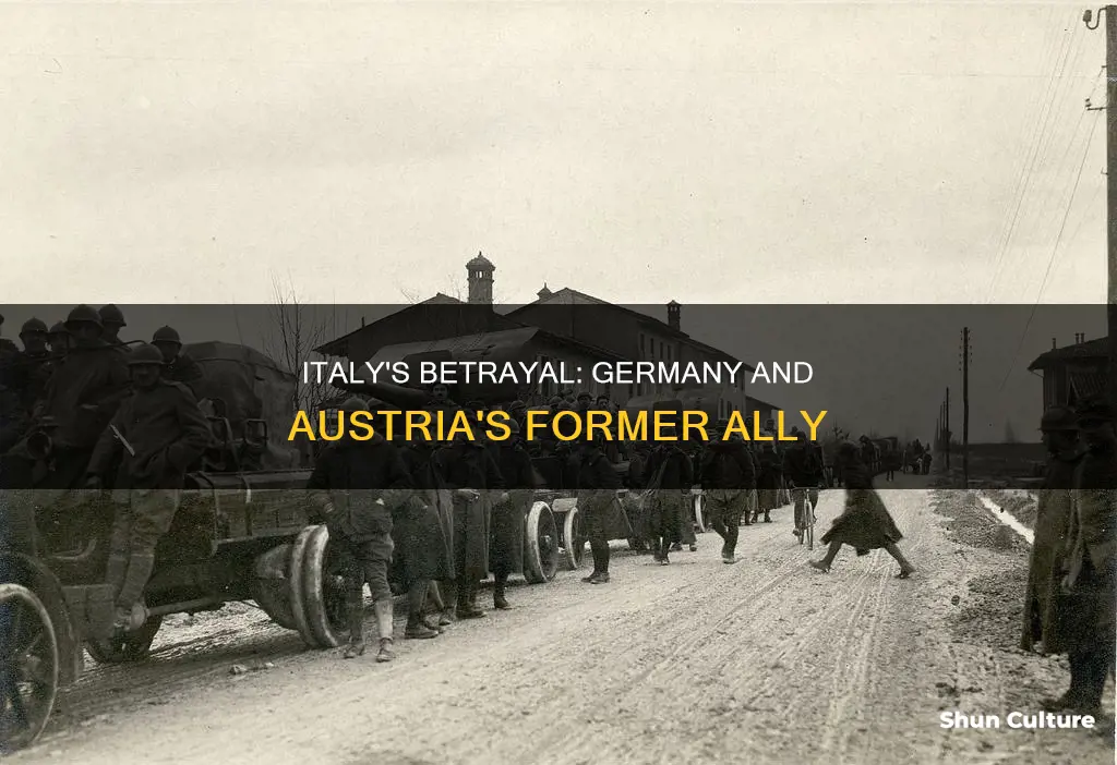 what did italy do to betray germany and austria