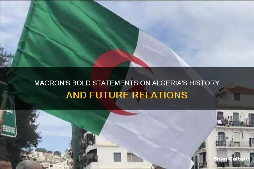 what did macron say about algeria