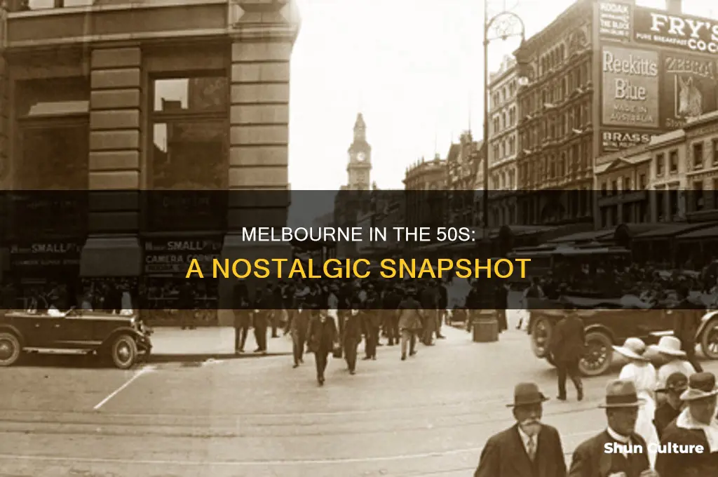 what did melbourne australia look like in the 50s