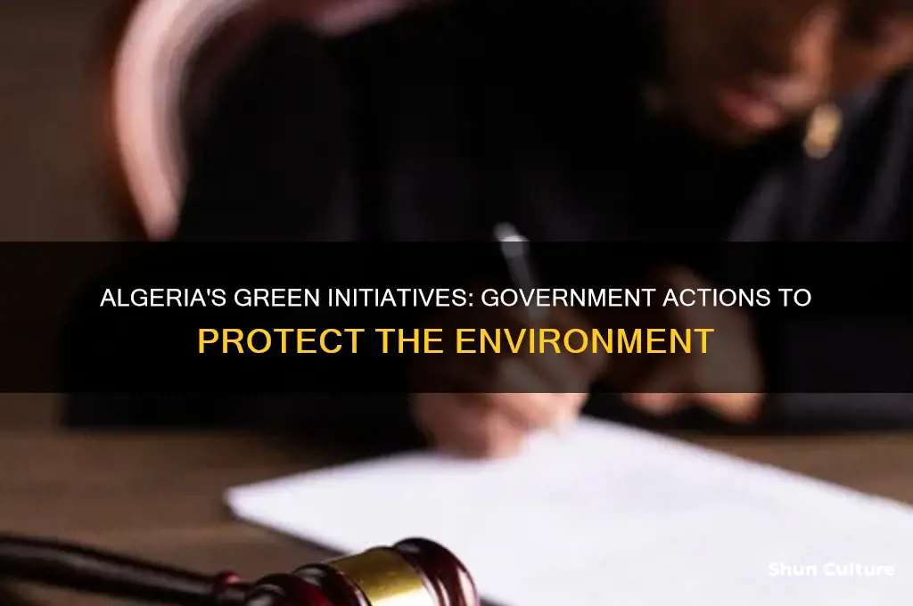 what did the algerian government do to protect the environment