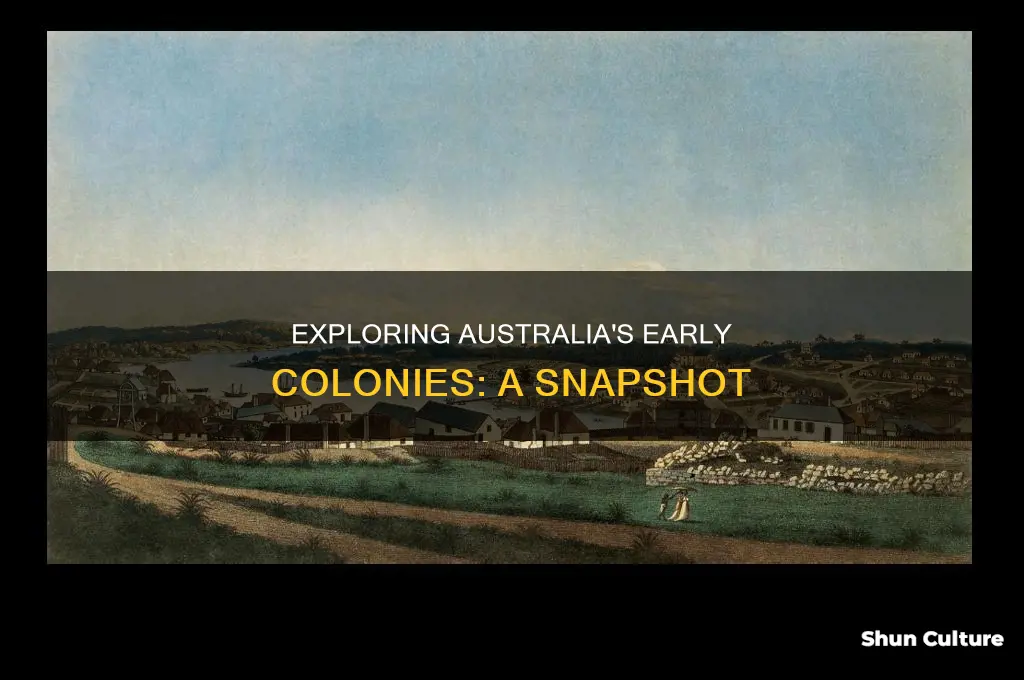 what did the colonies of australia look like 17 00