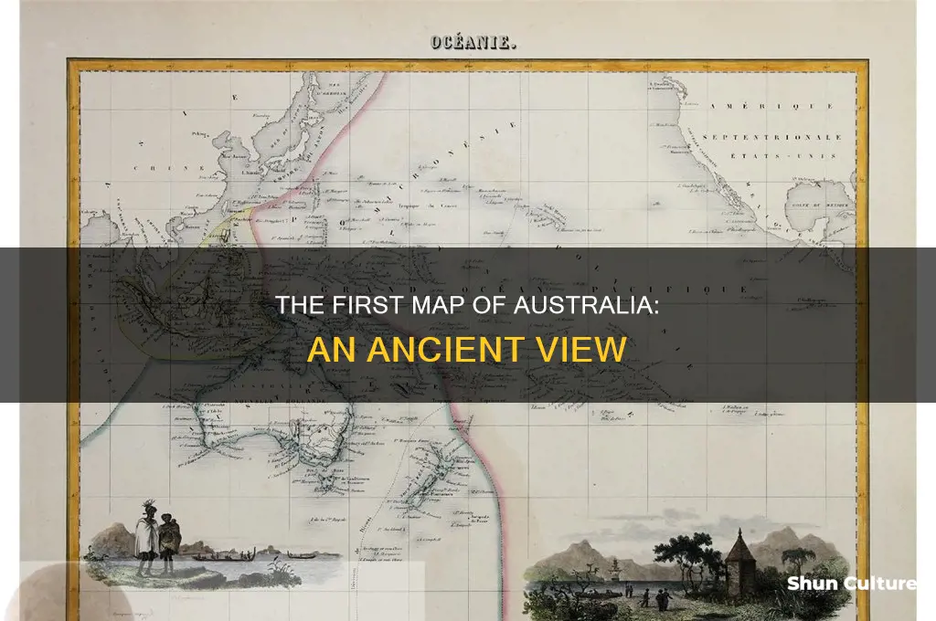 what did the first map of australia look like