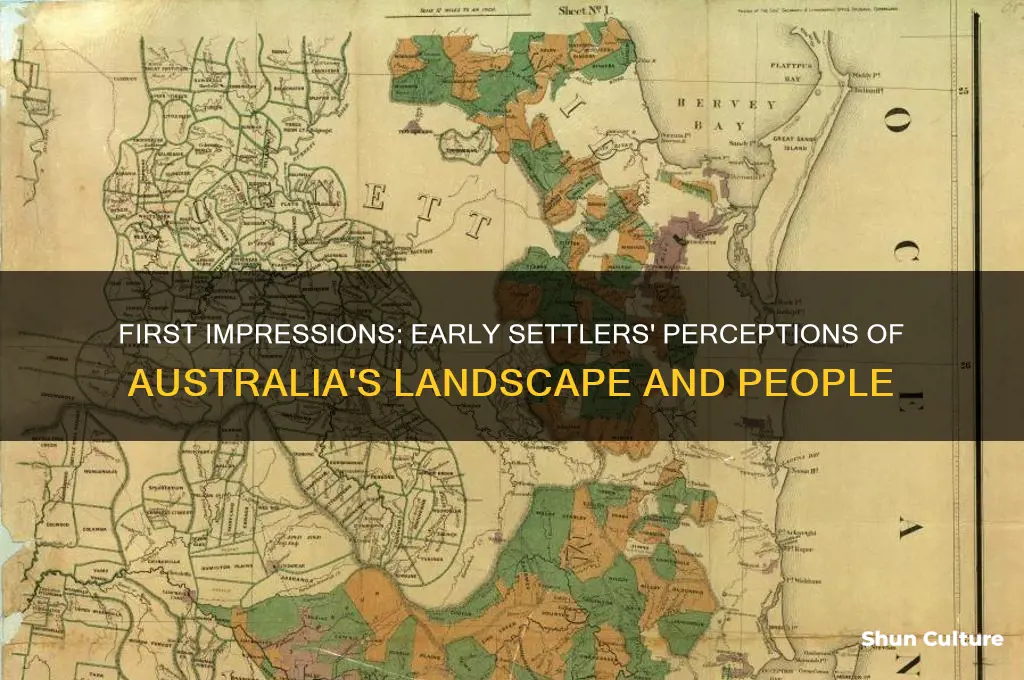 what did the first settlers think of australia