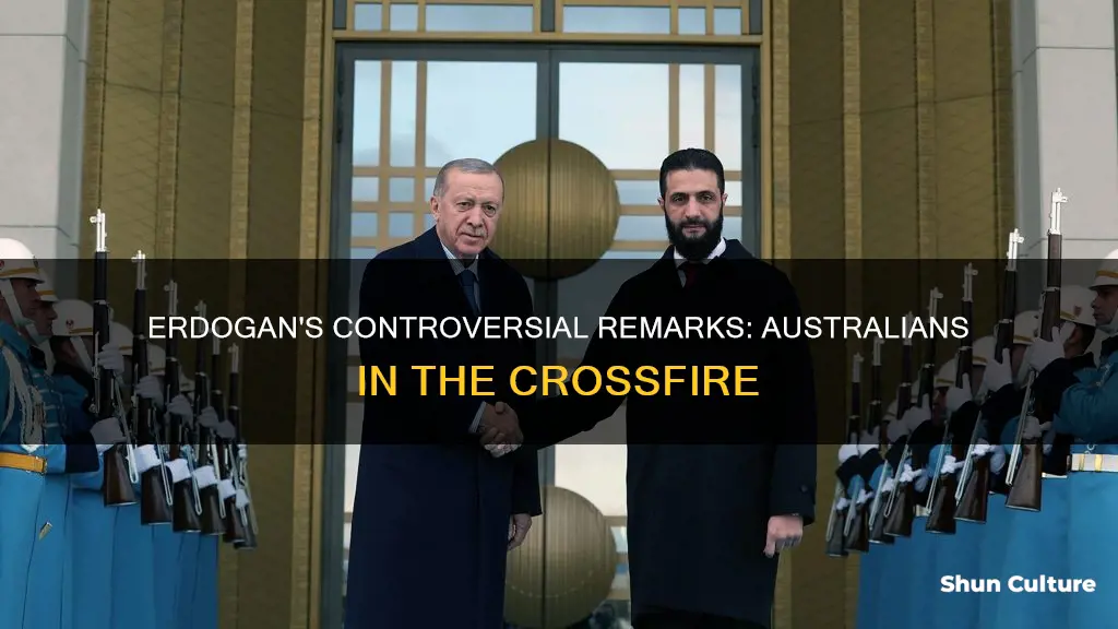 what did turkish president erdogan say about australian people