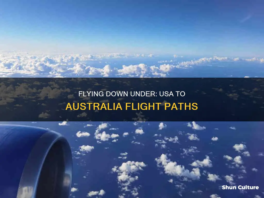 what direction do you fly from usa to australia