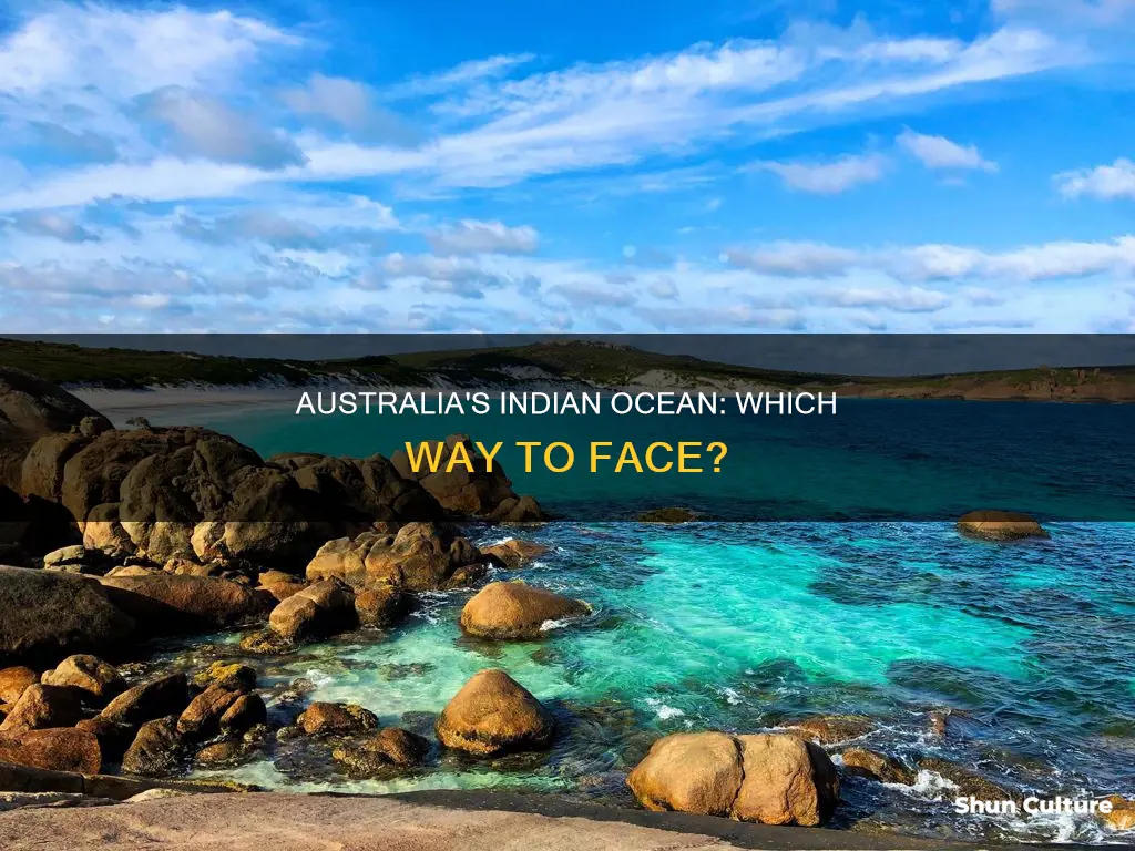 what direction is the indian ocean from australia
