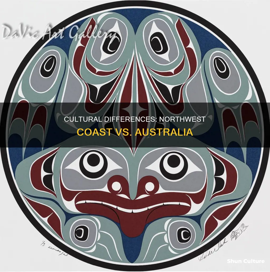 what distinguished the northwest coast peoples from those of australia